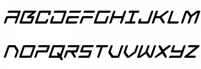 Tempest Apache Super-Italic फ़ॉन्ट अपरकेस