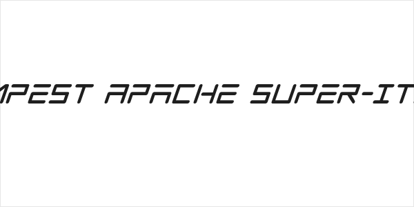 Tempest Apache Super-Italic Logo