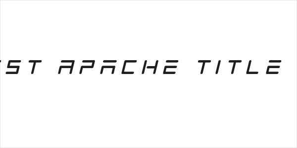 Tempest Apache Title Italic Logo