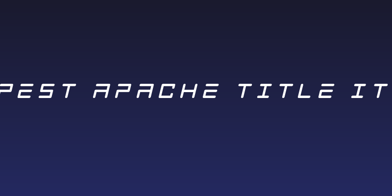 Tempest Apache Title Italic Social Header