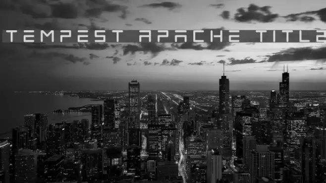 Tempest Apache Title Font examples