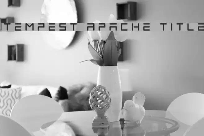 Tempest Apache Title Font examples