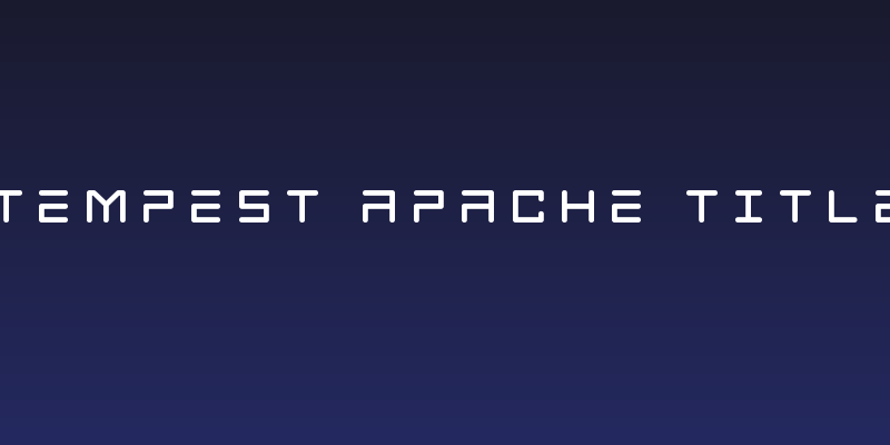 Tempest Apache Title Social Header