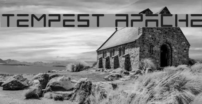 Tempest Apache Font examples