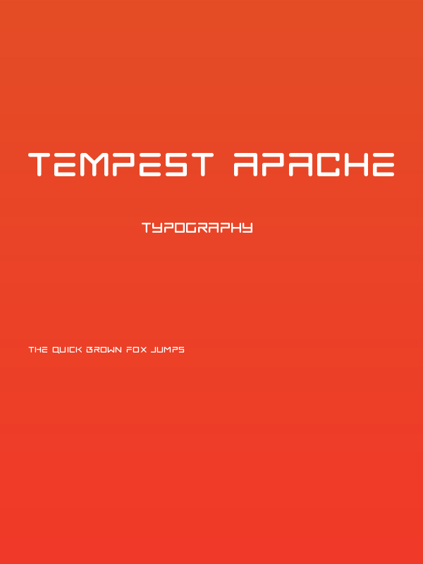 Tempest Apache Poster