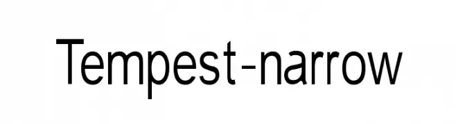 Tempest-narrow  baixar fontes gratis