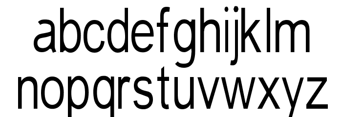 Tempest-narrow Font LOWERCASE