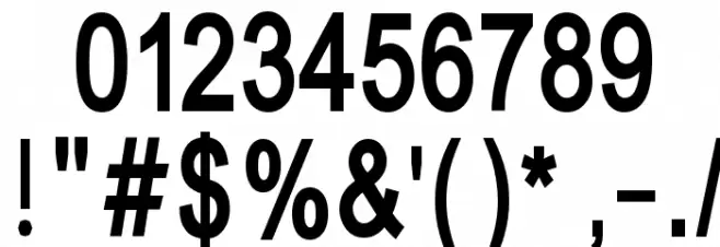 Tempest Font OTHER CHARS