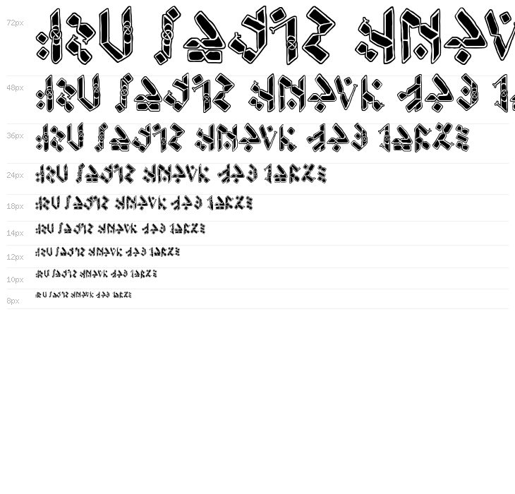 Temphis Knotwork Waterfall