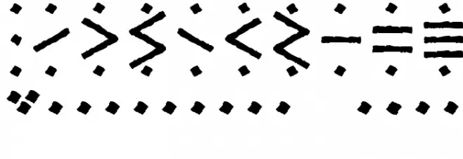 Temphis Sampler フォント その他の文字