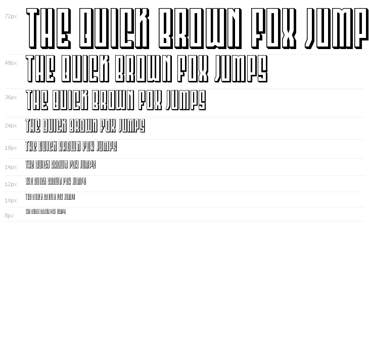 Templar Shield 3D Block Waterfall