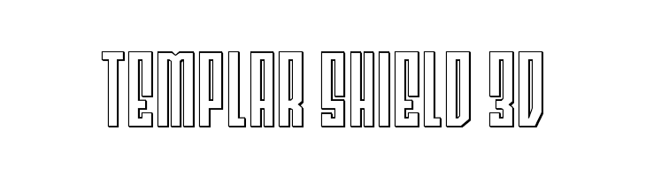 Templar Shield 3D  font caratteri gratis