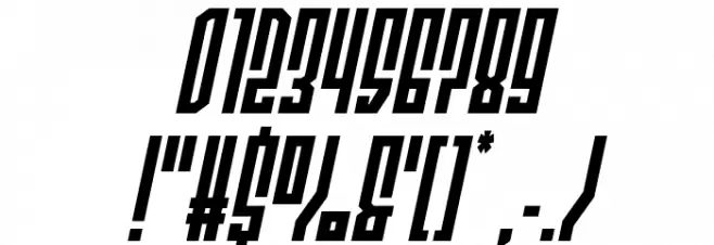 Templar Shield Compact Italic Font OTHER CHARS