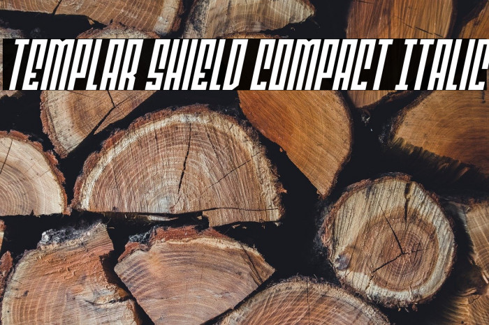 Templar Shield Compact Italic Example 3