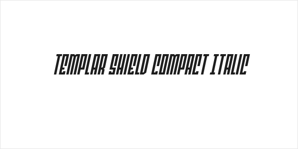 Templar Shield Compact Italic Logo