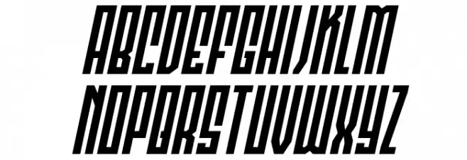 Templar Shield Compact Italic Font Litere mici