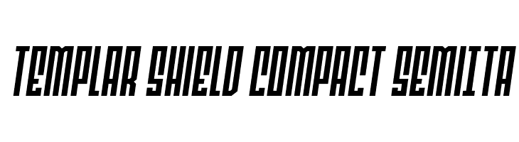 Templar Shield Compact SemiIta  Free Fonts Download