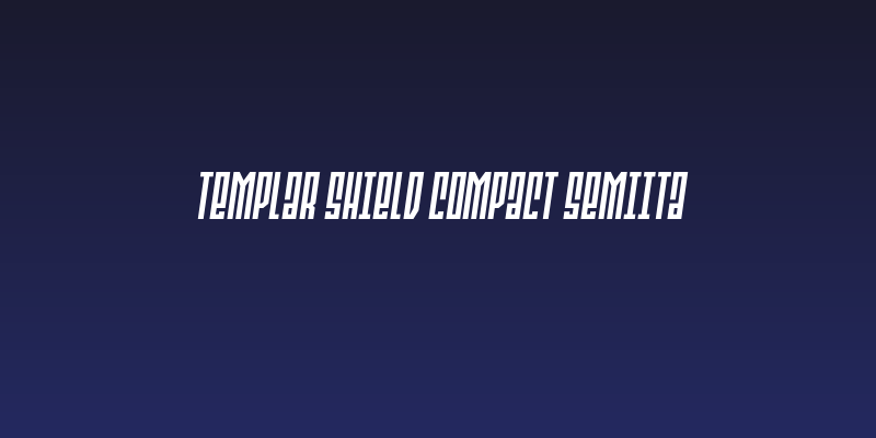 Templar Shield Compact SemiIta Social Header
