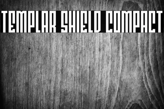 Templar Shield Compact Font examples