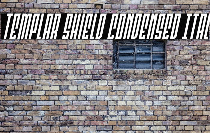 Templar Shield Condensed Ital Example 2