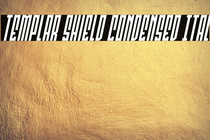 Templar Shield Condensed Ital Example 3