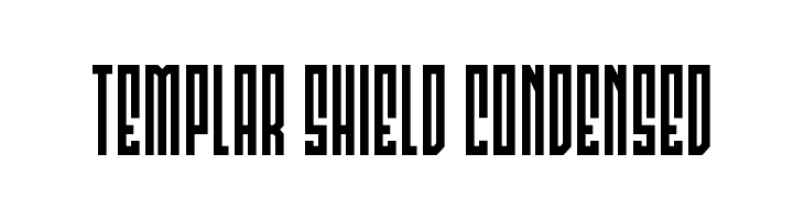 Templar Shield Condensed  Free Fonts Download