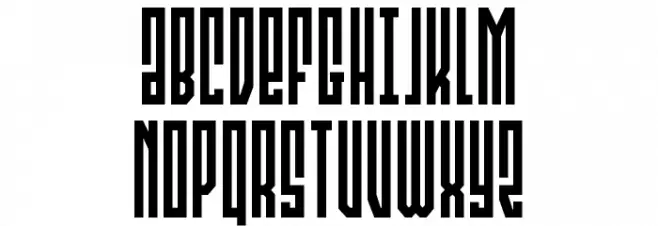 Templar Shield Condensed Polices MAJUSCULES