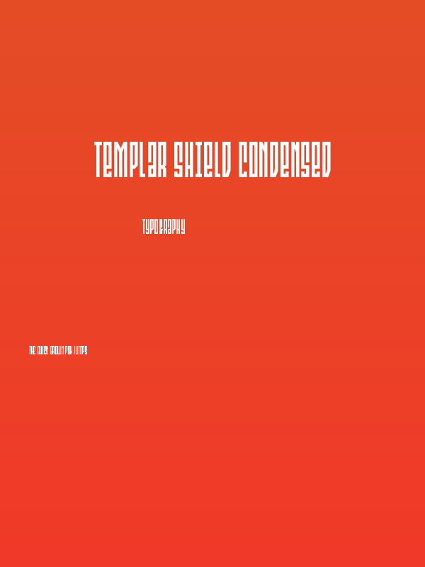 Templar Shield Condensed Poster