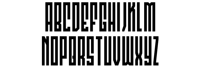 Templar Shield Condensed Font LOWERCASE