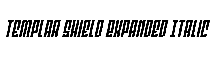Templar Shield Expanded Italic  フリーフォントのダウンロード