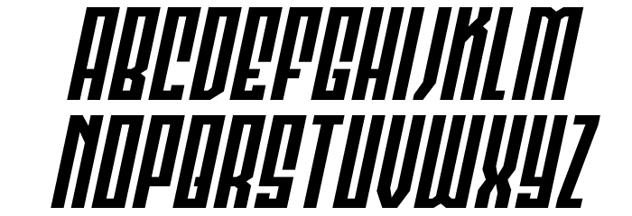 Templar Shield Expanded Italic Font LOWERCASE