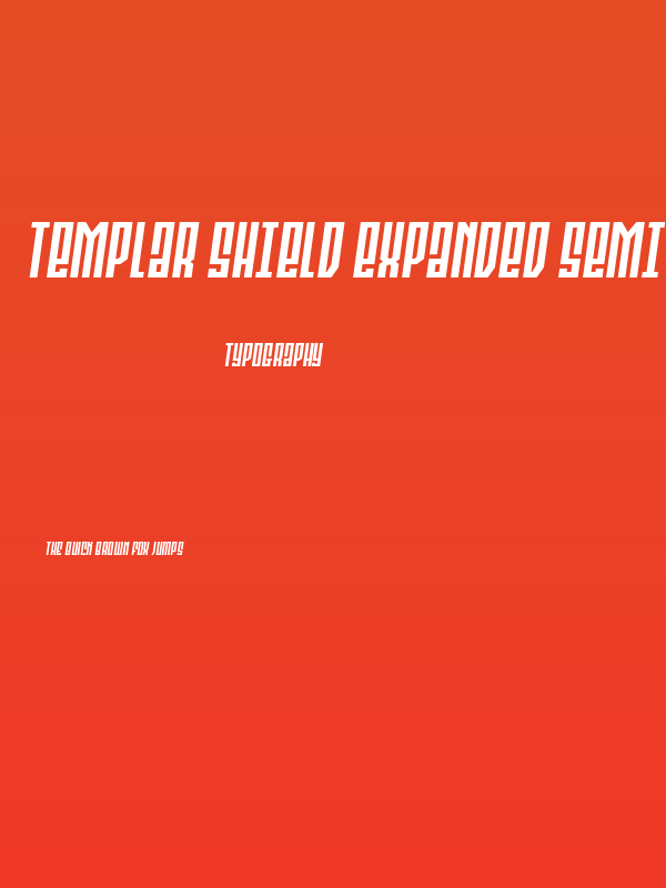 Templar Shield Expanded SemIta Poster