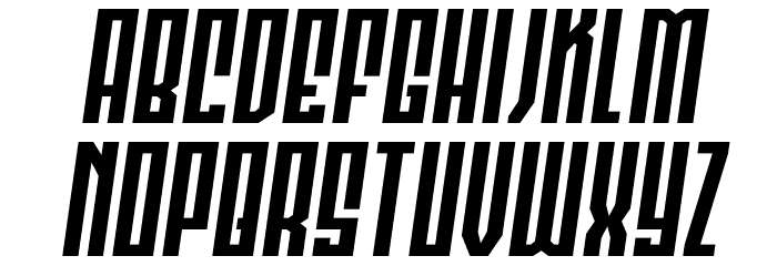Templar Shield Expanded SemIta Font LOWERCASE