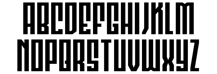 Templar Shield Expanded Font LOWERCASE