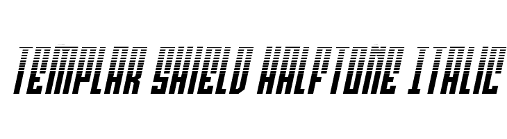 Templar Shield Halftone Italic  baixar fontes gratis