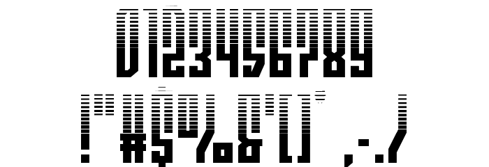 Templar Shield Halftone Font OTHER CHARS