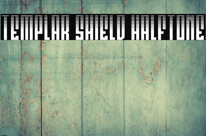 Templar Shield Halftone Example 1