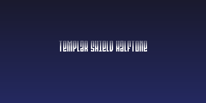 Templar Shield Halftone Social Header