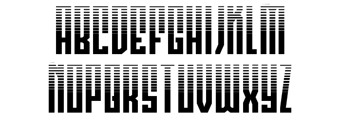 Templar Shield Halftone Font LOWERCASE