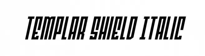 Templar Shield Italic  les polices de caractères gratuit tlcharger
