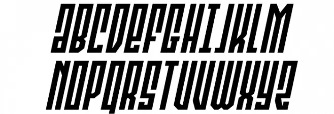 Templar Shield Italic Fonte MAIÚSCULAS