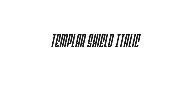 Templar Shield Italic Logo