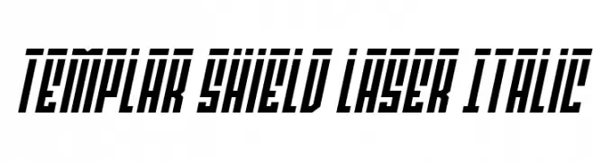Templar Shield Laser Italic  baixar fontes gratis