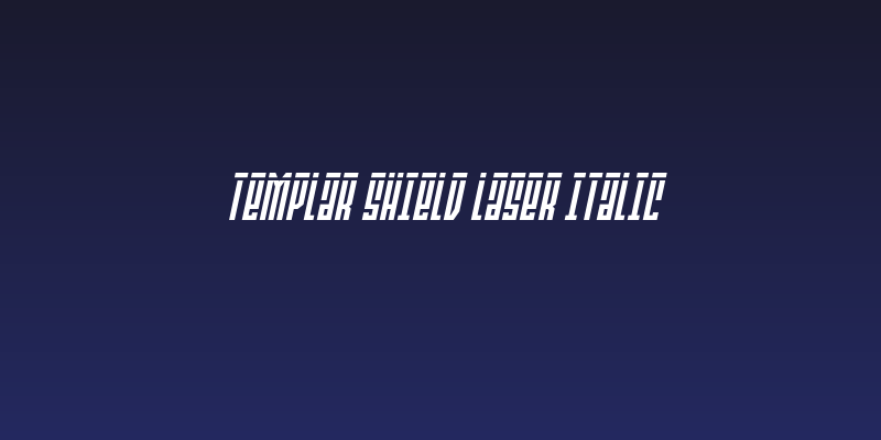 Templar Shield Laser Italic Social Header
