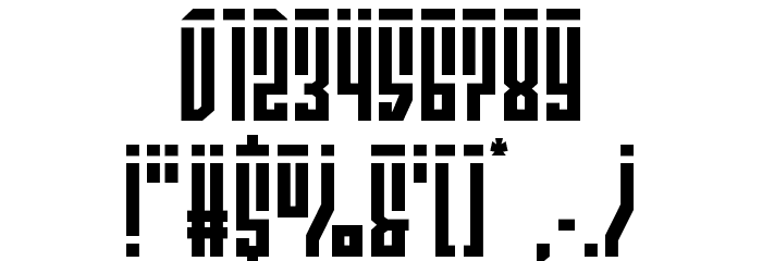 Templar Shield Laser Font OTHER CHARS
