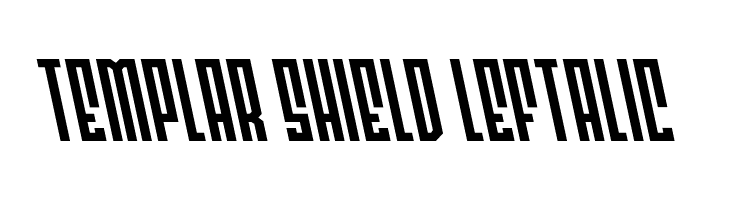 Templar Shield Leftalic  Frei Schriftart Herunterladen
