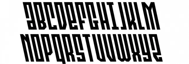 Templar Shield Leftalic Schriftart Groß
