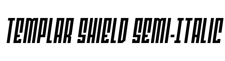 Templar Shield Semi-Italic  font caratteri gratis