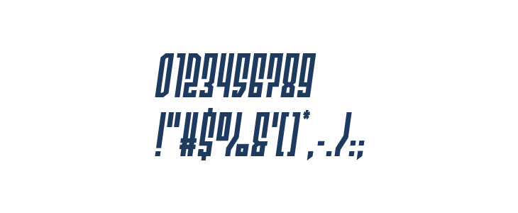 Templar Shield Semi-Italic Other Characters