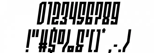 Templar Shield Semi-Italic Font OTHER CHARS